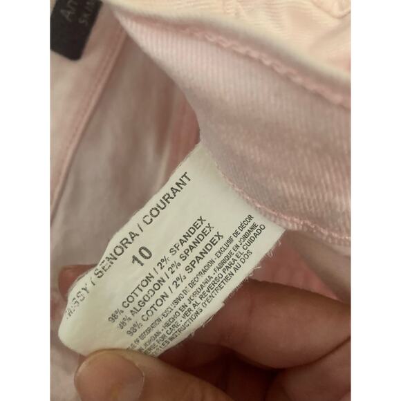 Gloria Vanderbilt Amanda Skimmer Women's Cropped Pink Jeans Size 10 - Picture 8 of 9